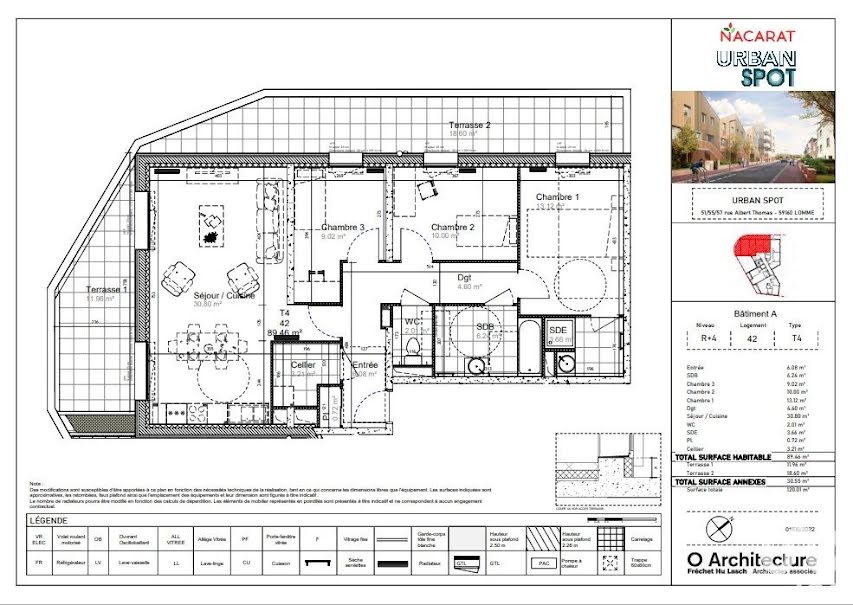 Vente appartement 4 pièces 89 m² à Lomme (59160), 369 000 €
