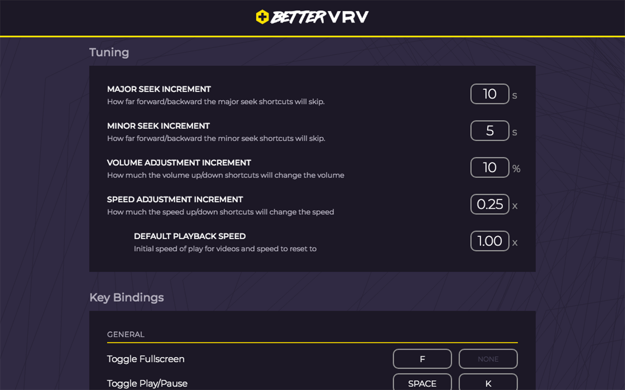 BetterVRV Preview image 2