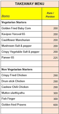 Flavours menu 2