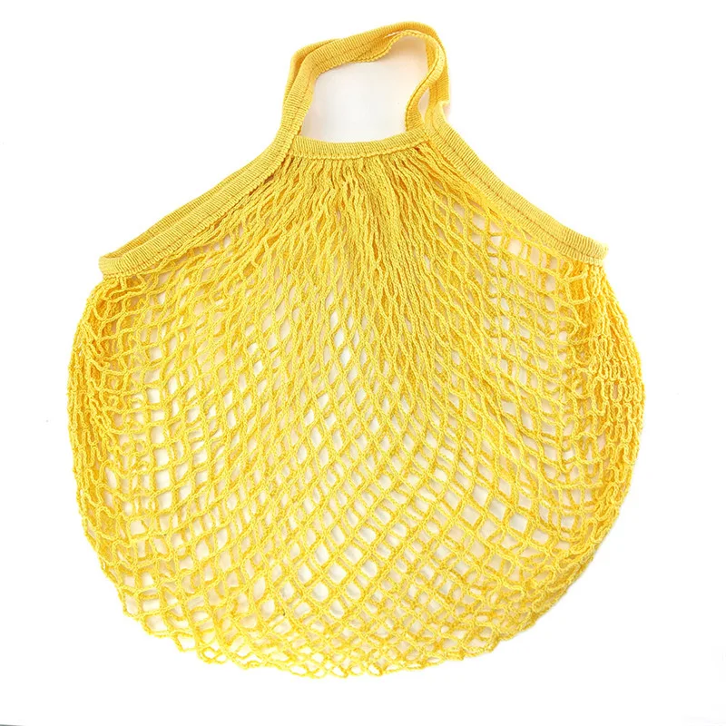 Sac de courses en filet de coton portable et pratique pour le supermarché. Léger, réutilisable et facile à transporter.