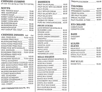 Swagat Veg Treat menu 