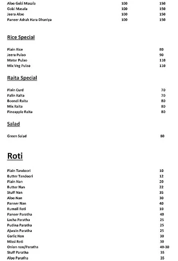 Chillout Restaurant & Cafe menu 