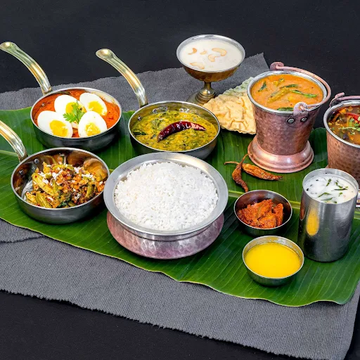 Tamil Egg Sappadu Meals For 2