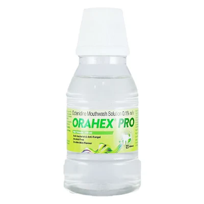 Orahex Pro Double Mint Mouth Wash 150 Ml