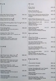 Tamnak Thai menu 5