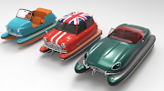 Pick your classic for the high seas between a Jag, Mini and Fiat 500.