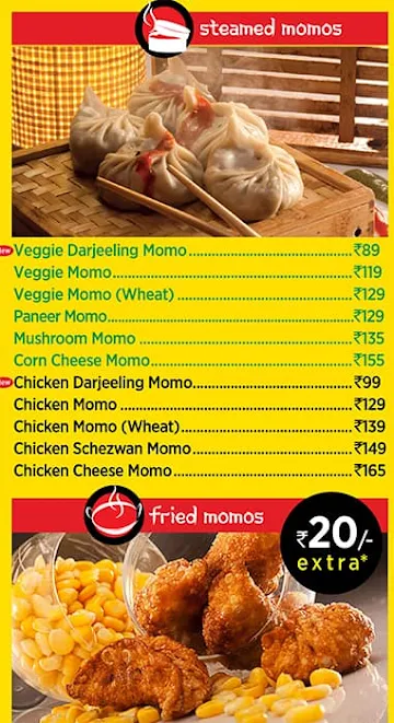 Wow! Momo menu 