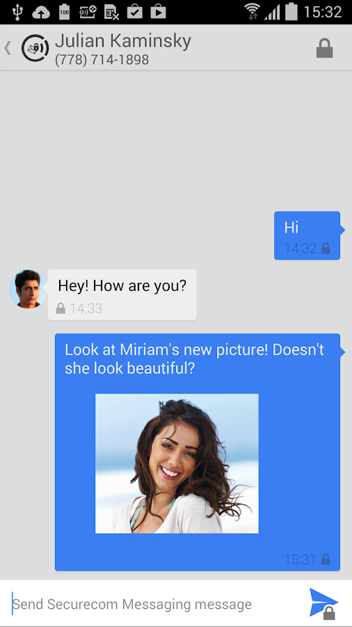 SecurePair Messaging Screen 3