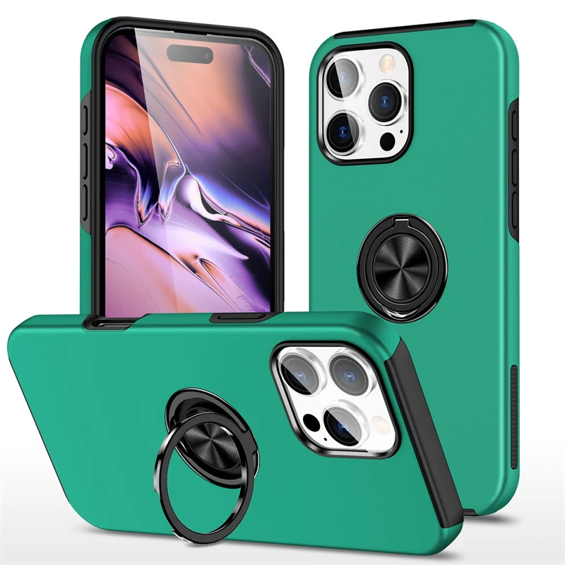 Ring Bracket Drop-resistant Phone Case Secure your phone with this protective case. Offers a firm grip and safeguards ag
