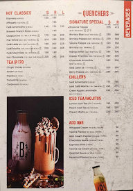 Barista Coffee menu 1