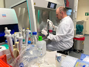 Roman Woelfel, head of the Institute of Microbiology of the German Armed Forces, works in his lab on May 20 after Germany detected its first case of monkeypox.