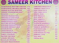 Sameer Kitchen menu 1