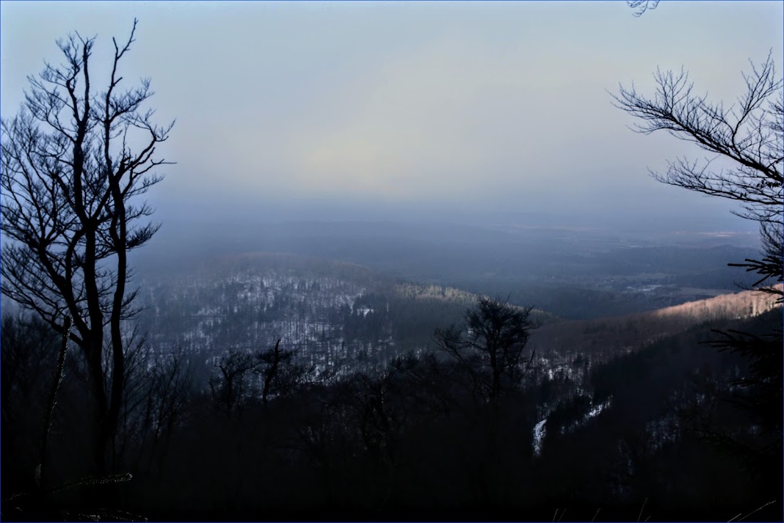 Тюрингенский лес (Thüringer Wald) и Айзенах в январе 2022.