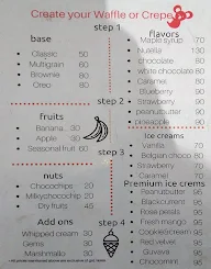 Waffles and Crepes menu 3