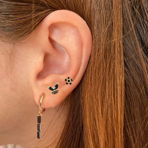 Title 9, Geometry Rectangle Zircon Earrings Suit Women S...