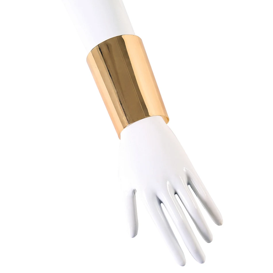 Bracelet long Barrel Mirror Punk pour femme, un accessoire audacieux. Ce bijou unique ajoute une touche rock et élégante à votre style, parfait pour toutes occasions.