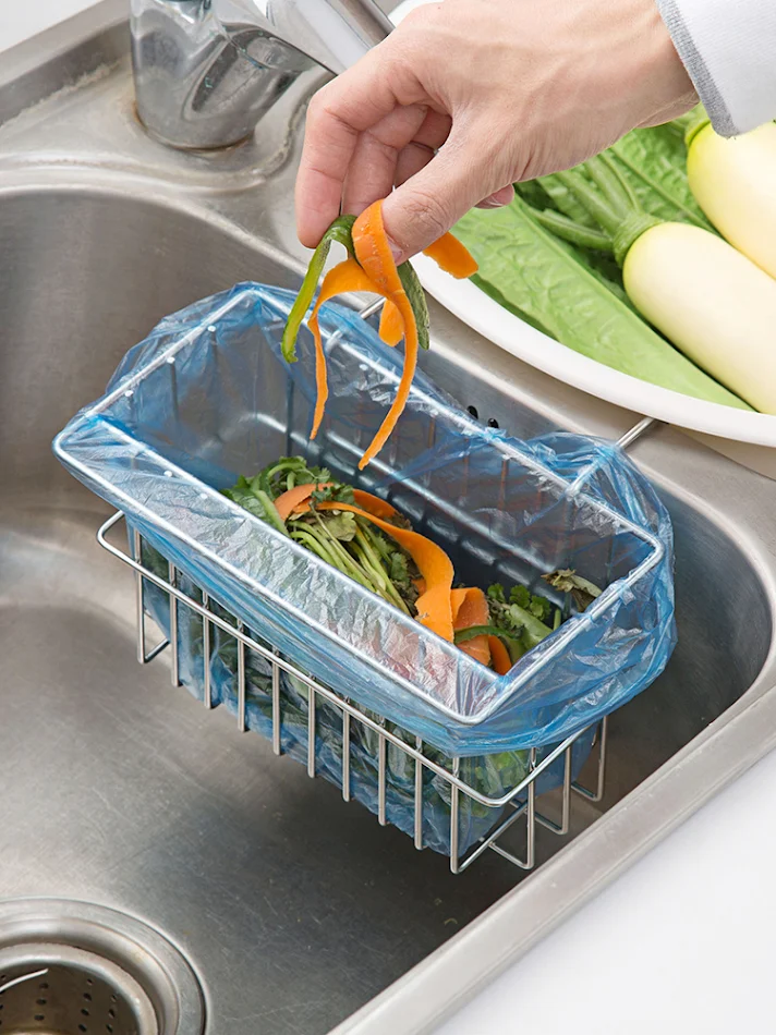 RVS afdruiprek voor huishoudelijke spoelbak Handdoekrek Houdt uw keuken netjes en droog, optimaliseert de ruimte en is praktisch.