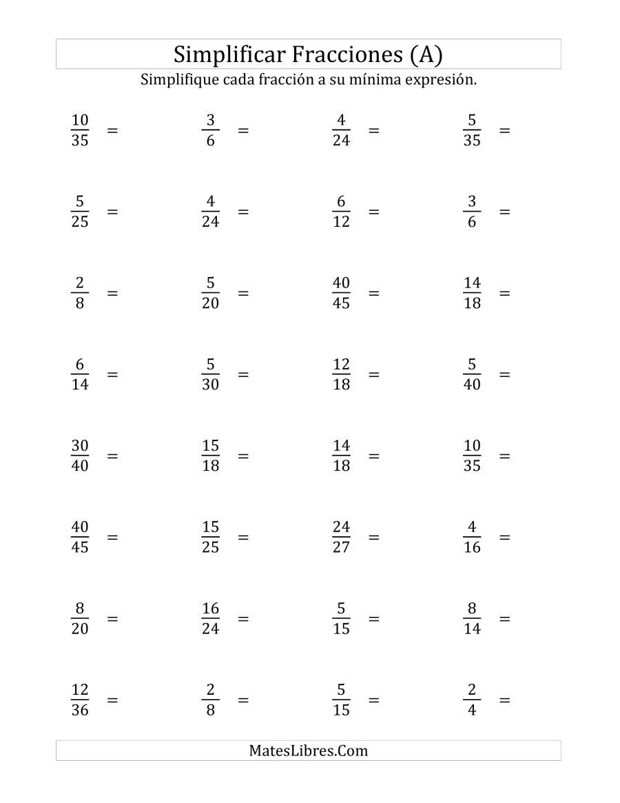 Resultado de imagen de simplificacion para primaria