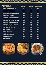 Raju Gari Biryani menu 1