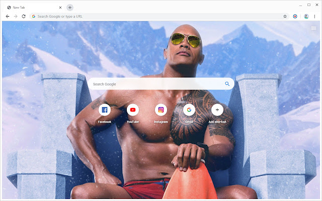 Dwayne Johnson Wallpapers New Tab