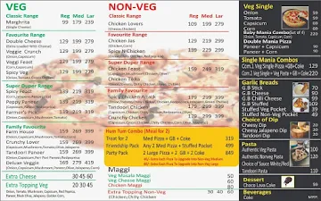 Pizza Jas menu 