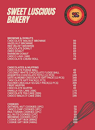 Sweet Luscious Bakery menu 2