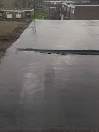 New flat roof installed album cover