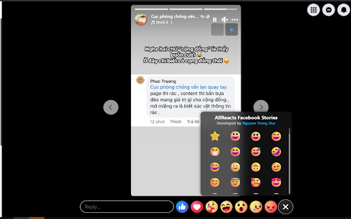 AllReacts for Facebook Stories