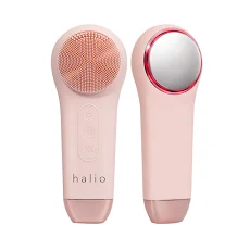 Máy Rửa Mặt Massage Tích Hợp Liệu Pháp Ánh Sáng và Nhiệt Halio Multi-task Cleansing & Massaging Device with Red Blue Light Therapy 5 in 1 - Peach Fuzz