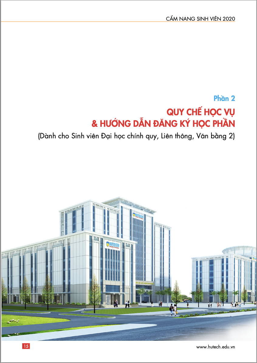 CẨM NANG SINH VIÊN HUTECH 2020 15