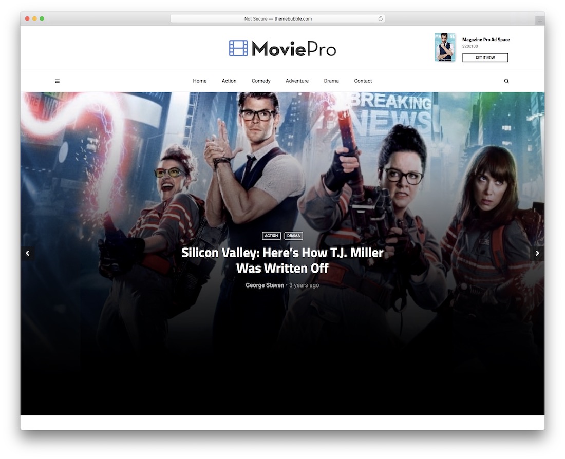 tema de wordpress de películas magplus