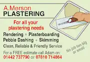 A Merson Plastering  Logo