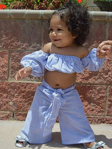 Title 1, Childrens Clothes Pinstripe Tube Top Half Slee...