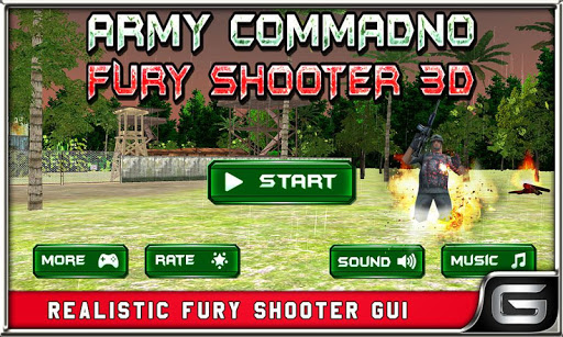 Lone Commando Fury Shooter: 3D