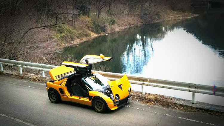 AZ-1のドライブ・湖畔・ガルウイング・スーパーカーに関するカスタム事例の投稿画像1枚目