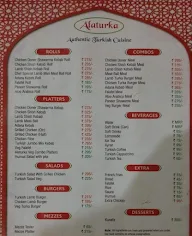 Alaturka Food Corporation menu 1