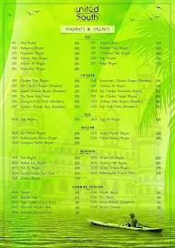 United South menu 4