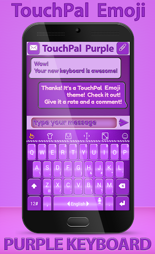 TouchPal Emoji Purple Theme