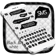 SMS Black White Keyboard  Icon