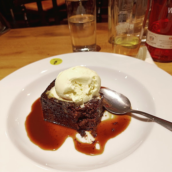 Amazing GF Sticky toffee pudding and ice-cream