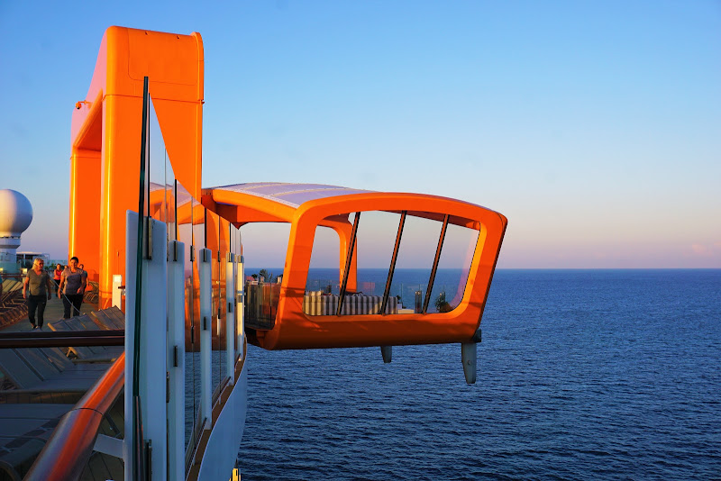  The multipurpose Magic Carpet is a cantilevered deck extending off the side of Celebrity Edge. 