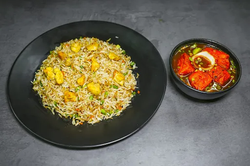 Chiken Fried Rice+Chilli Paneer (4pc)