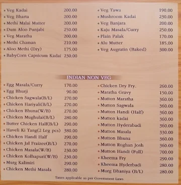 Abhishek Non Veg Restaurant menu 