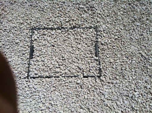 Recess man Hole Cover and cotswold chippings, Locksheath