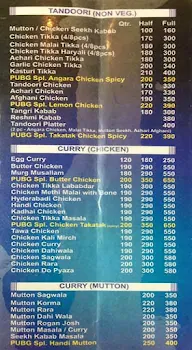 Pubg Restaurants menu 3