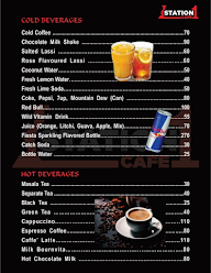 Station 1 Cafe menu 1