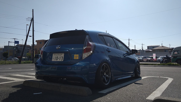 アクアのアクア・nhp10・AQUA・TE37sonic・マークレスキットに関するカスタム事例の投稿画像4枚目