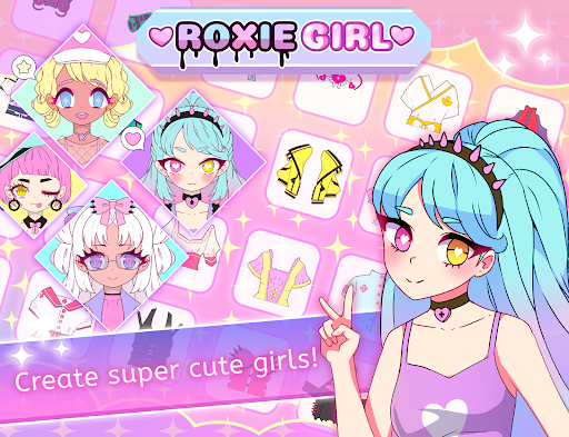 Screenshot Roxie Girl anime avatar maker