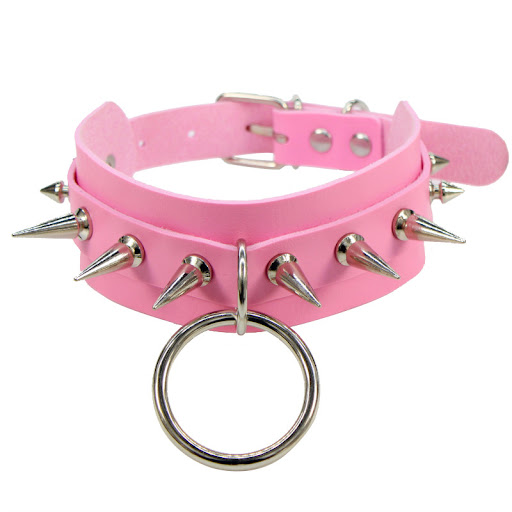 Title 8, Rivet pointed collar chain necklace, a bold acc...