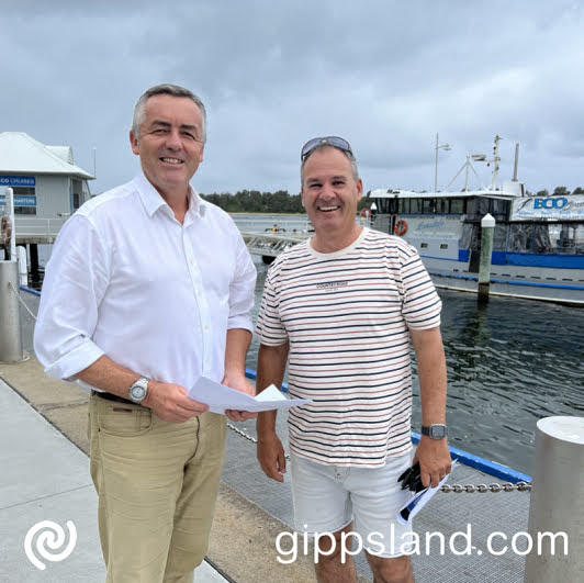 Federal Member for Gippsland Darren Chester's first meeting as the newly appointed Shadow Minister for Local Government was with Wellington Shire Mayor Ian Bye